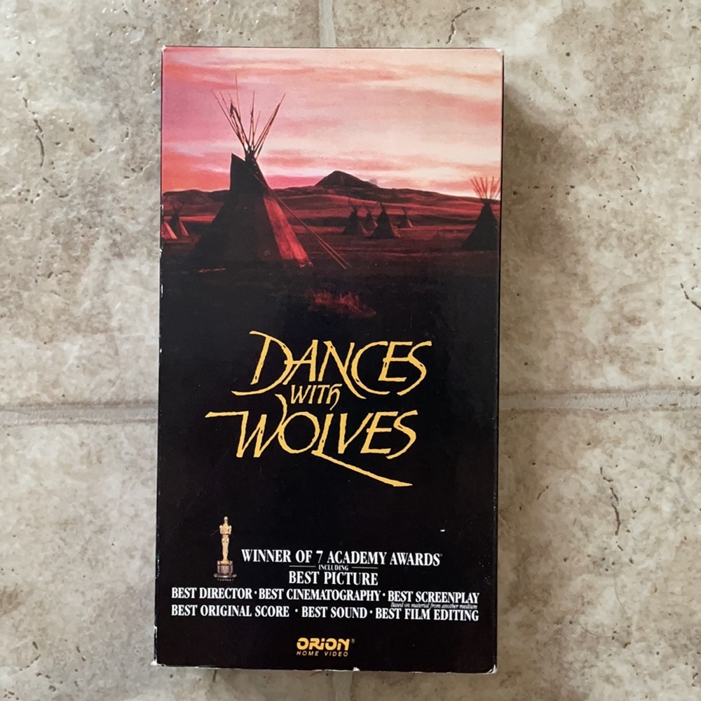 Dances With Wolves VHS Kevin Costner Mary McDonnell